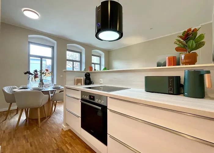 Apartmentrosa12 - Tor Zur Saechsischen Schweiz! Neu, Zentral Mit Parkplatz Und Terrasse! Pirna